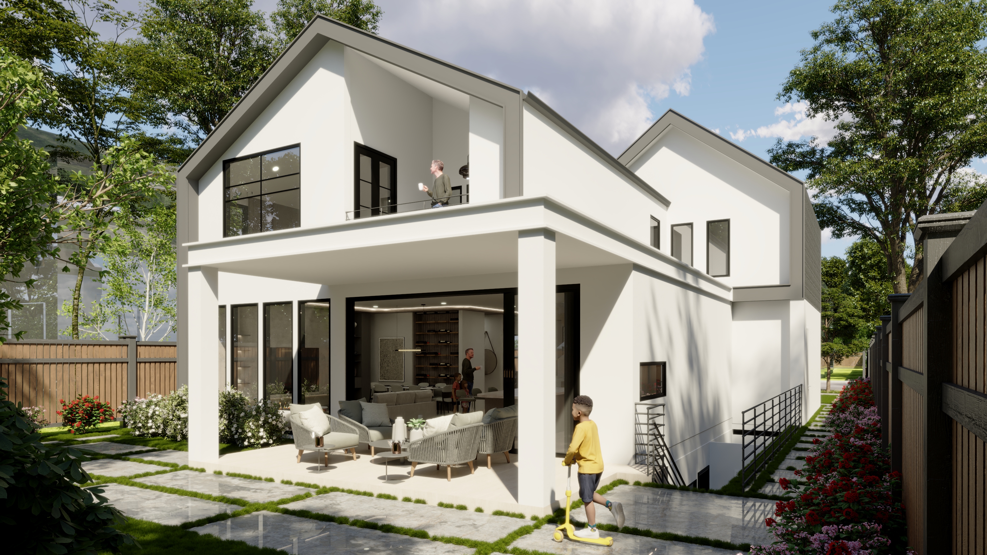 Modern Farmhouse in Menlo Park - Under Construction 1