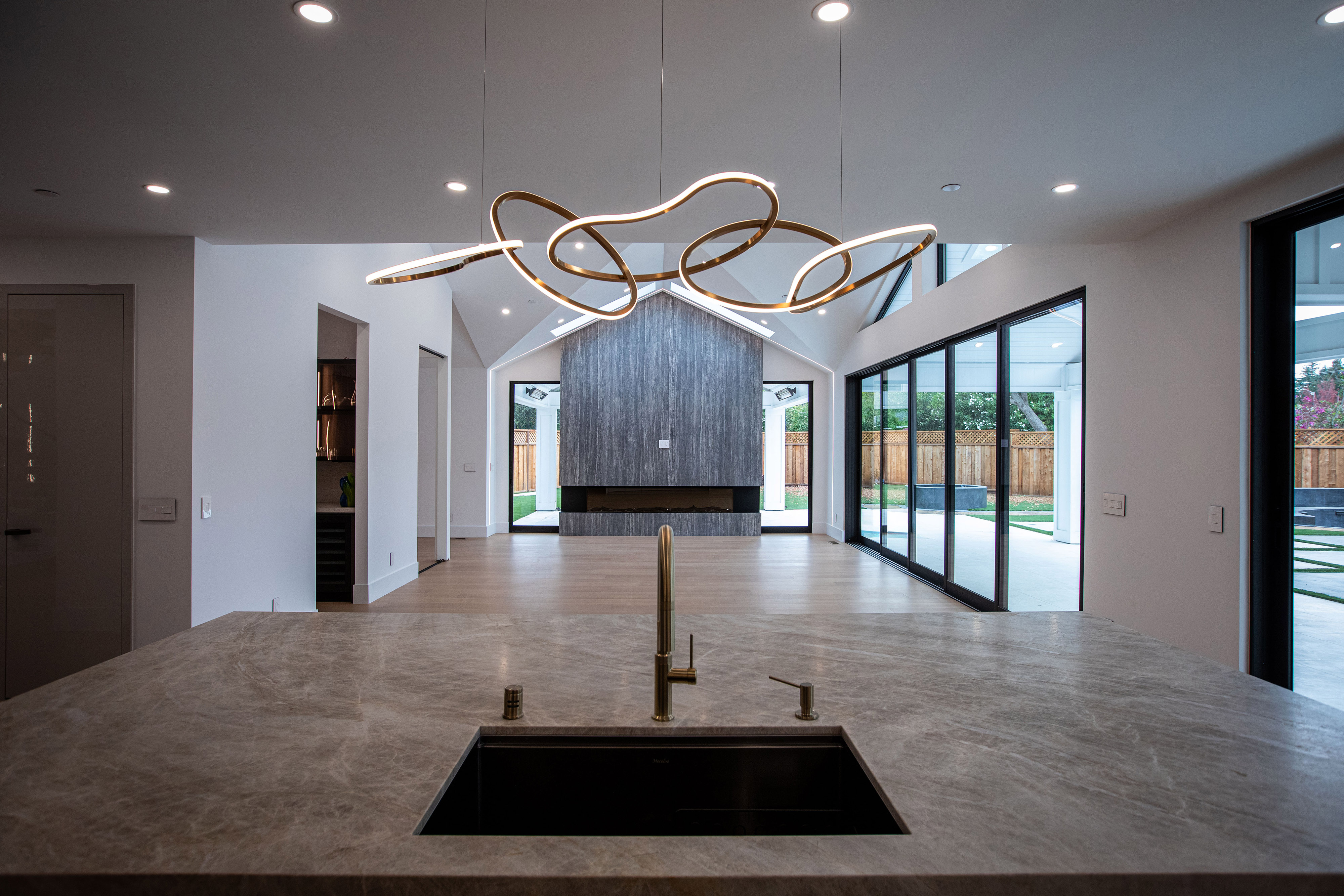 Blank-slate interior space ready for integrated Bay Area replacement-home construction