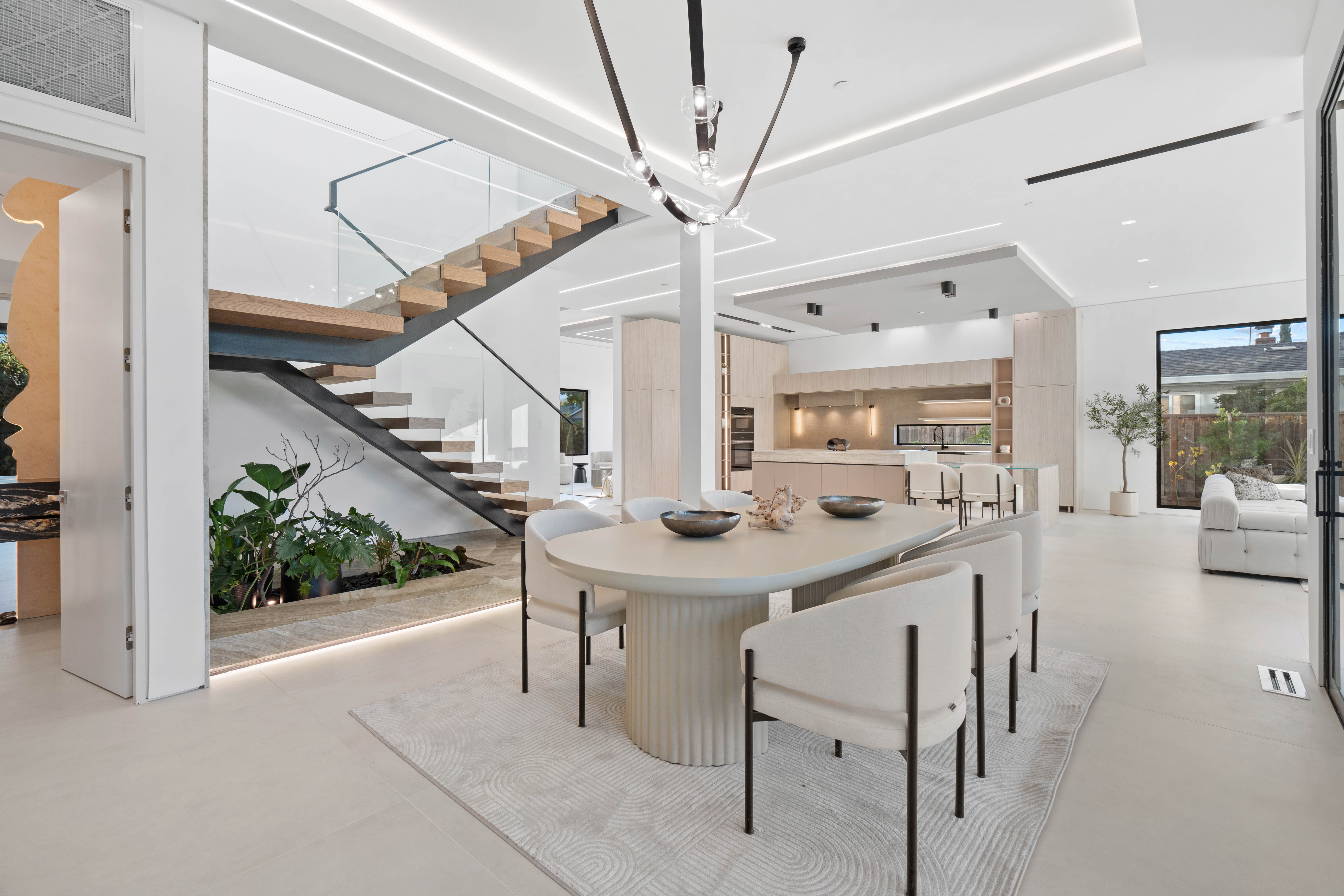 signature modern luxury custom home interior by ritz builders in los altos