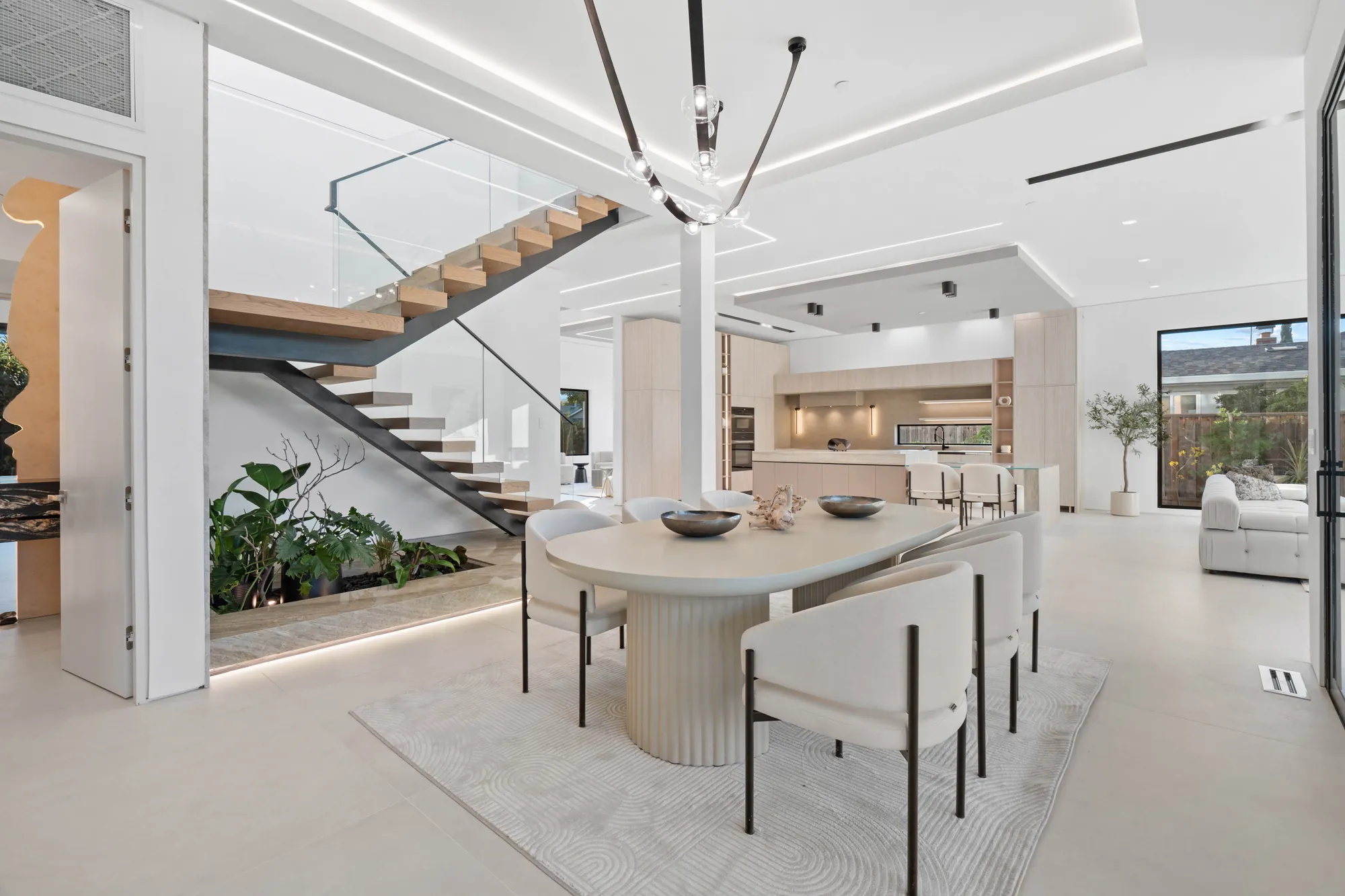 signature modern luxury custom home interior by ritz builders in los altos
