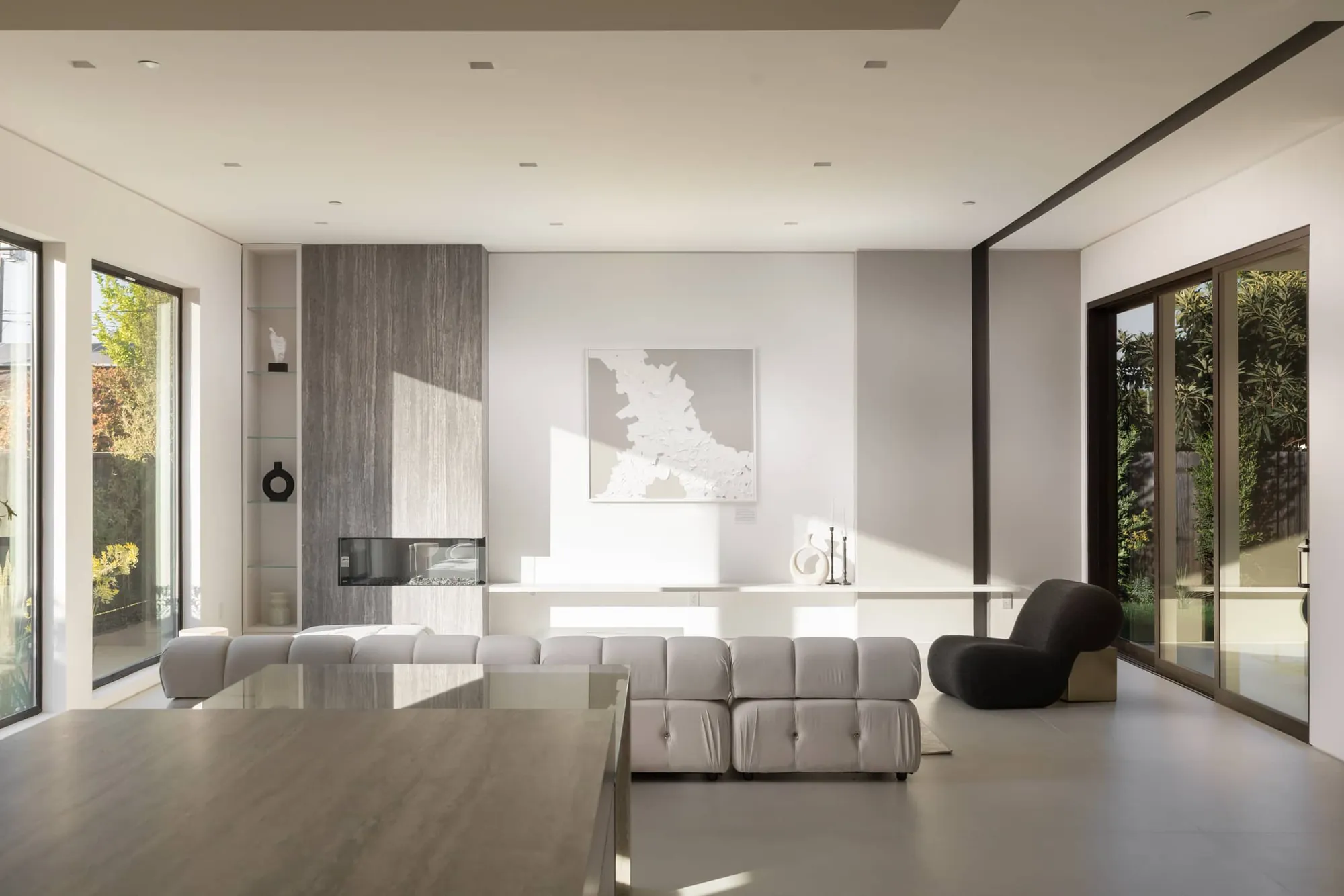 luxury interior lighting fixtures in Palo Alto california modern luxury home