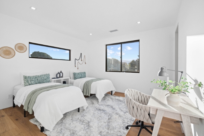 detached modern ADU guest house exterior in Saratoga CA designed and built by Ritz Builders 95070