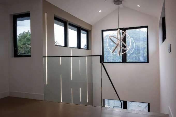 Luxury interior lighting fixtures in saratoga california modern luxury home